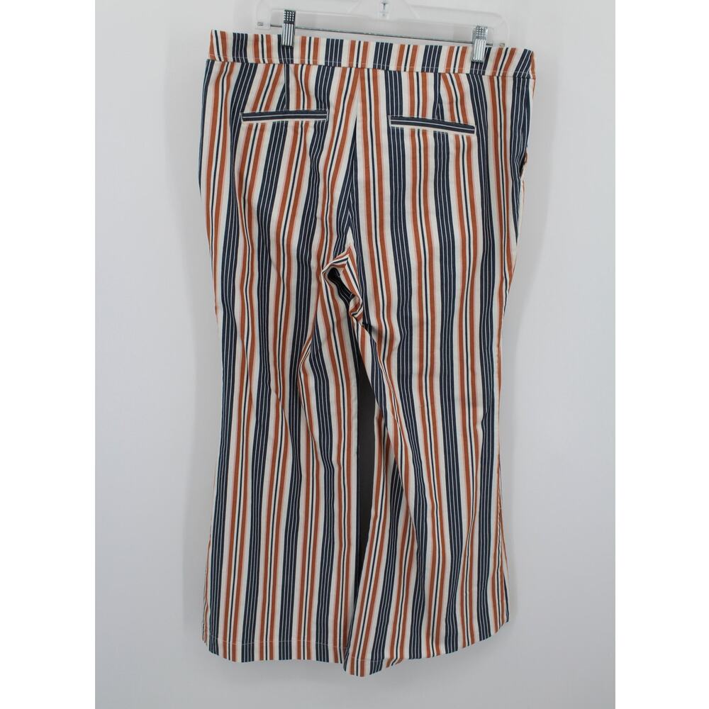 Anthropologie Striped Flare Pants Women's Size 14 - Picture 3 of 7